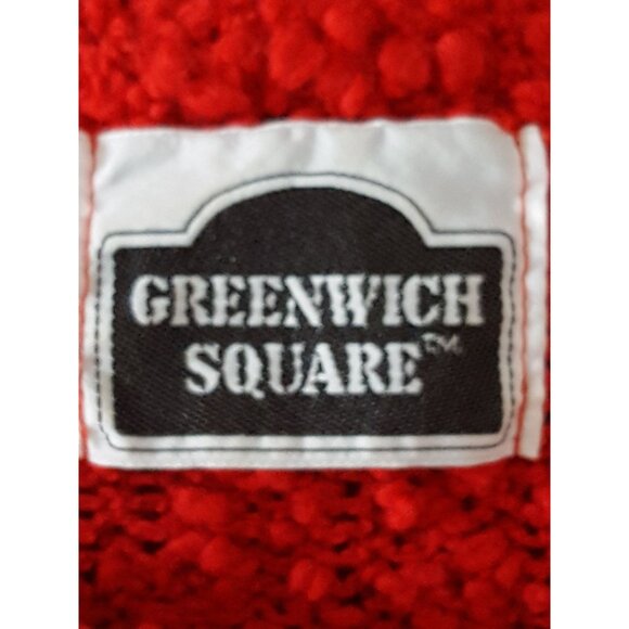 Greenwich Square Sweater Top Vintage 80s Womens Short Sleeve Nubby Red S Acrylic - Picture 8 of 10